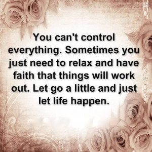 Can't control...