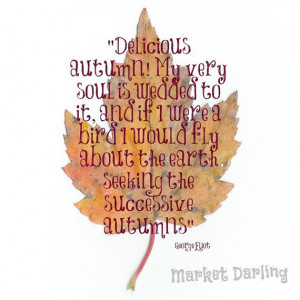 Autumn Quote Print by Fishintheforest on Etsy, $12.00