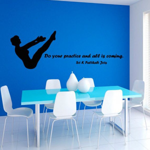Yoga Quote Do Your Practice and All is Coming Sport by CozyDecal, $17 ...