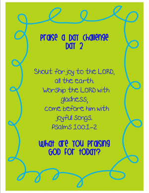 Praise Challenge Day 2