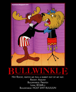rocky and bullwinkle rabbit out of my hat