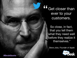 Steve Jobs, Founder of Apple #customerservice #quotes