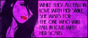 EmilysQuotes.Com - fall in love, love, smile, her, wait, scars ...