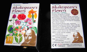 Shakespeare's Flowers Playing Cards