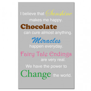 , Miracles, Fairy Tale Endings, and Change - 11x17 Inspirational ...