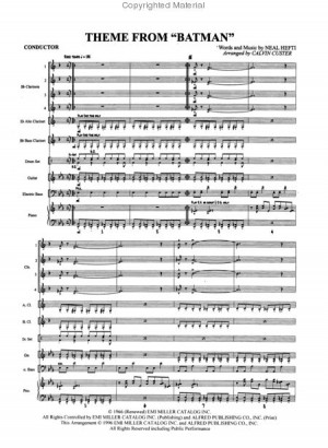 Batman Theme Sandle Sheet Music