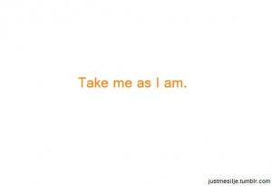 Take me as I am/Lecrae