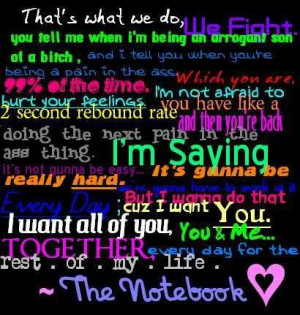 Myspace Graphics > Quotes > notebook love Graphic