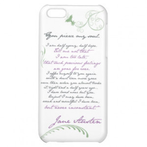 Jane Austen's Persuasion Quote #1 iPhone 5C Covers