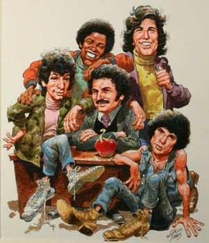 ... is drawing us for the TV Guide cover? Very impressive, Mr Kotter