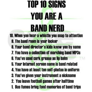 Band Nerd Top 10 Signs Pink can cooler by Admin_CP131673- 482698735