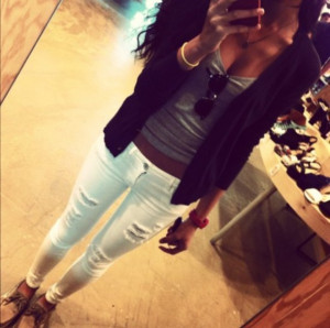 jeans white jeans destroyed super skinny summer outfits spring tank ...