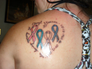 Pin Cancer Ribbon Tattoos For Men Cake On Pinterest - quotepaty.com
