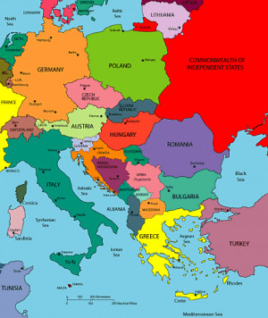 EASTERN EUROPE COUNTRIES LIST MAP image quotes at BuzzQuotes.com