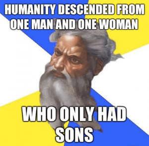 If humanity really descended from one man and one woman, then why did ...