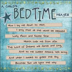 Short Good Night Prayer | Child’s Bedtime Prayer |