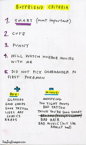 Boyfriend criteria Funniest Quote, Boyfriend criteria Funny Quote