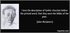 love the description of Gothic churches before the printed word ...