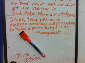 Whiteboard notes from Walmart management scolding a hilariously dumb ...