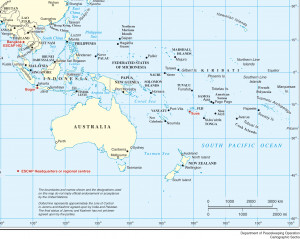 Map Asia Pacific Islands
