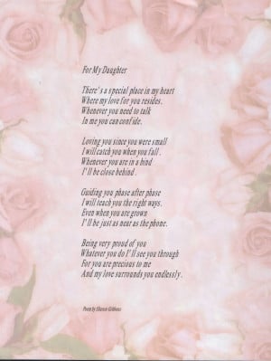 Love Poems for Her For My Daughter Death Of Daughter Poems