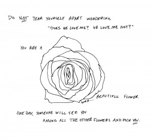 realize now i am a flower a delicate one