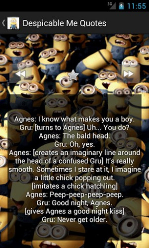 Quotations of Despicable Me!!