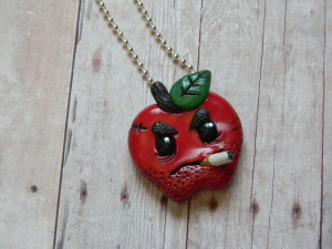 Rotten Apple Necklace Credited