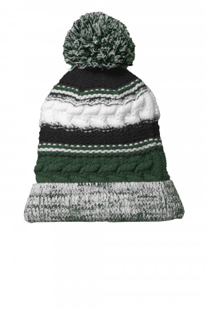 Sport-Tek_STC21_Forest_Green_Black_White_Pom_Pom_Team_Beanie.jpg