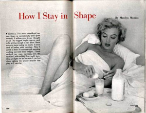 For breakfast, Ms. Monroe whipped two raw eggs into a glass of warm ...