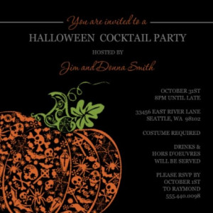 Halloween party invite by PurpleTrail.