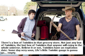 Zombieland and twinkies
