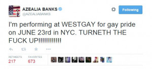 Azealia Banks booked for Gay Pride event in NYC after Iggy Azalea was ...