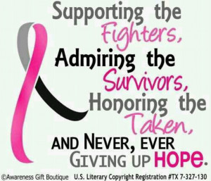 hate cancer...and not just for breast cancer, for ALL cancers...just ...