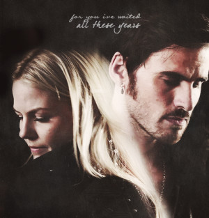 Captain Hook and Emma Swan I'll Wait For You