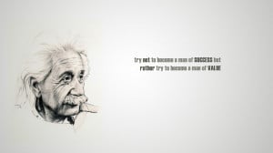 Albert Einstein famous quotes saying scientists wallpaper