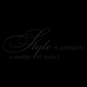 Style Is Instinct Wall Quotes™ Decal