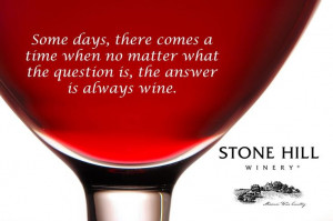 Some days, there comes a time when no matter what the question is, the ...