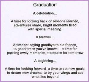 high school graduation poem