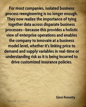 ... operations and enables the company to innovate at a business model