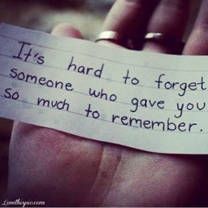 Hard To Forget