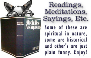 Alcoholics Anonymous Spiritual Sayings Meditations Readings
