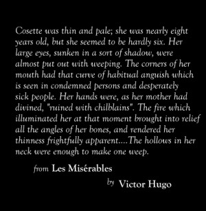 Quote from Les Miserables by Victor Hugo