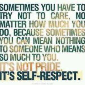 Self-respect