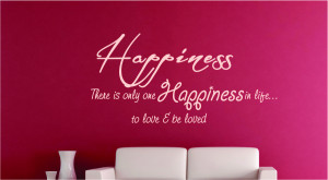 Happiness there is... Wall Decal Quotes