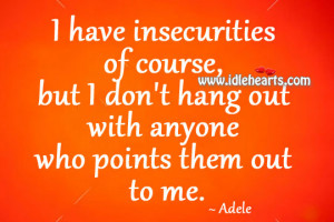 Adele Quotes Insecurities