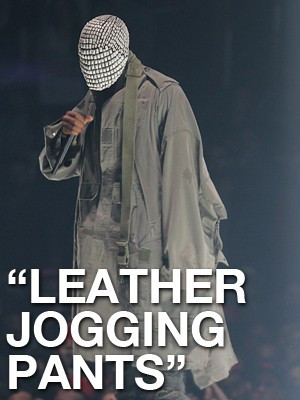 Kanye Leather Jogging Pants