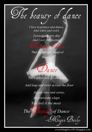 The beauty of dance-Megan B.