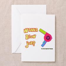Hairdresser Blow Job Greeting Cards (Pk of 10) for