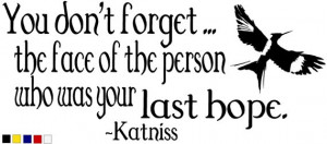 Katniss quote - hunger games